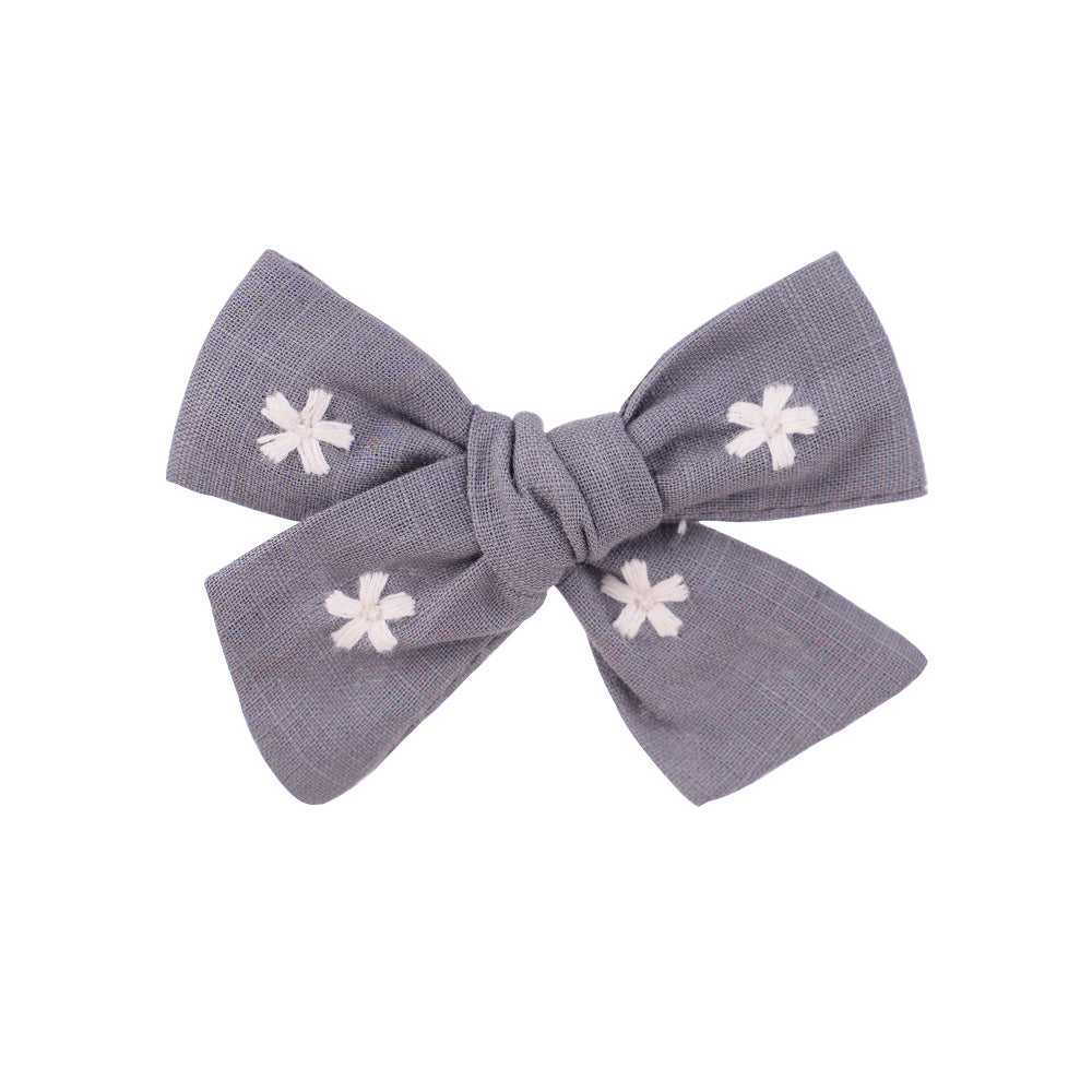 Wholesale Fabric Bow Hair Clips Set